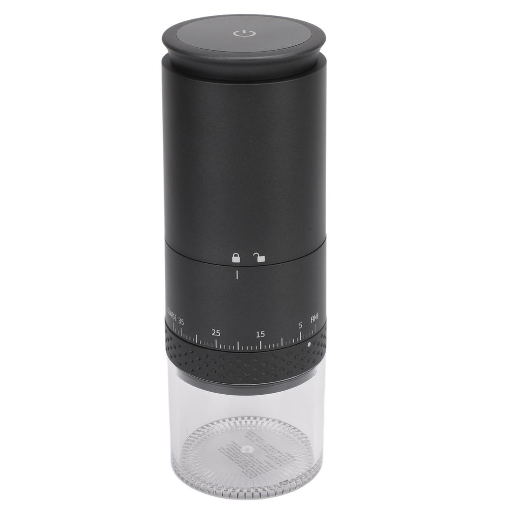 One Touch Coffee Grinder 110ml Powder Capacity Removable Chamber 38 Speeds USB Rechargeable Coffee Grounder Mill