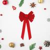 Рождественский красный тканевый бант, большой многоразовый DIY, рождественская елка, подарочная коробка, украшение венок, праздничный бант, товары для вечеринок