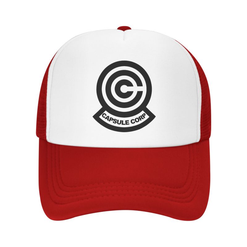 Сетчатая бейсболка Capsule Corp Унисекс Хип-хоп Snapback Кепки Летняя Дышащая Кепка-козырек Аниме DBZ Тракер Регулируемые Кепки