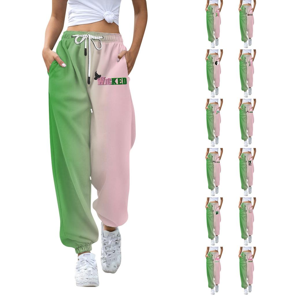 Women's Winter Soild Colored Pants, Full Length Pants, Sports Pants, Home Pants