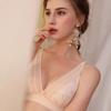 Sexy Wireless Bras for Women Ultra Thin Lace Bralette Deep V Plunge Bra