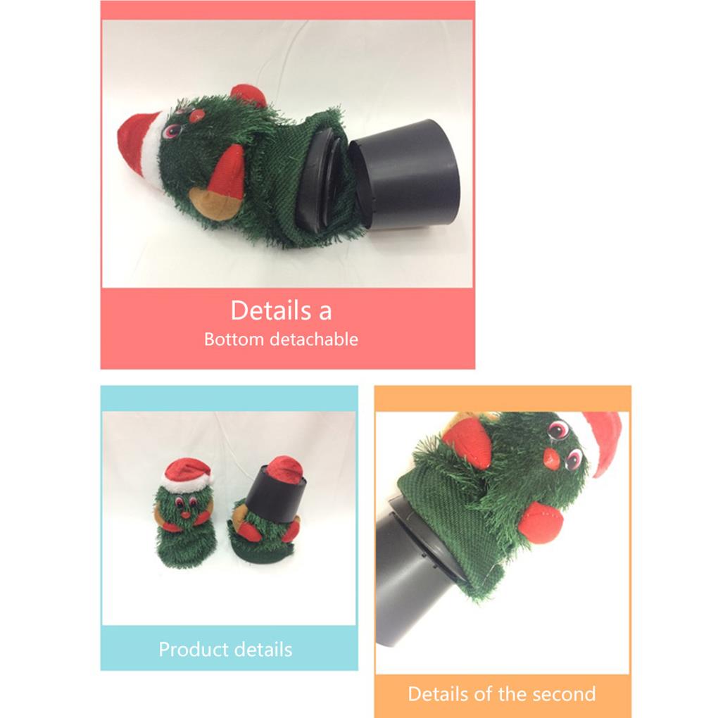 Электрическая елочная игрушка реквизит изысканный домашний праздничный декор интересные настольные игрушки на батарейках для танцев