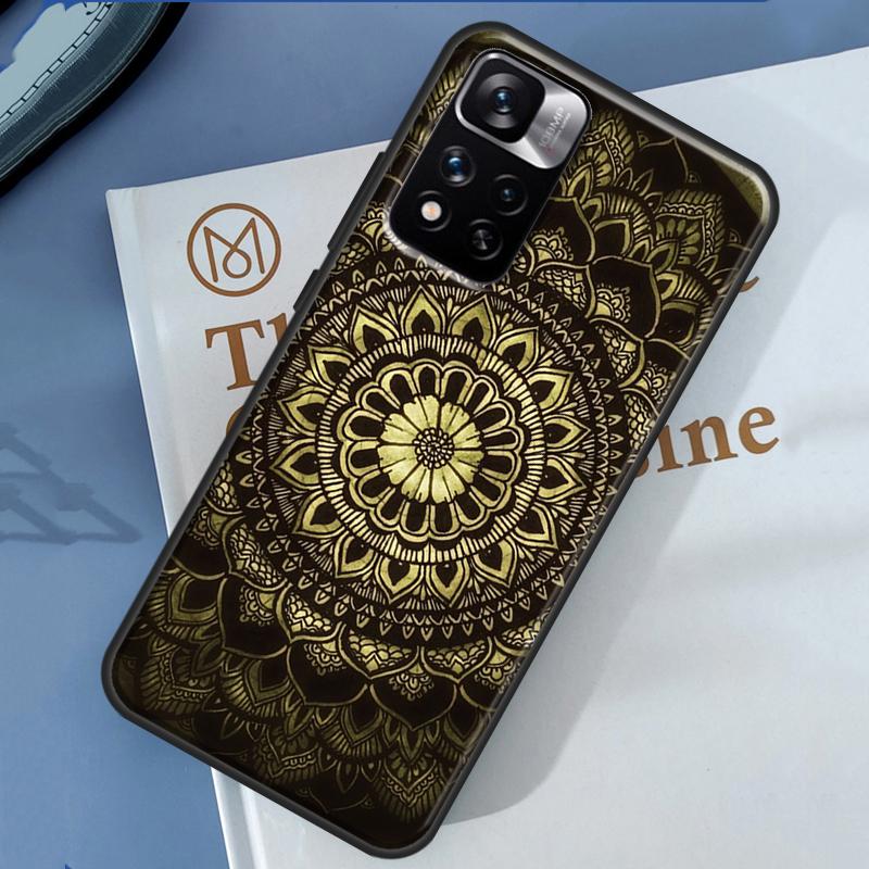 Цветочная Мандала Цветочный Чехол Для Xiaomi Redmi Note 14 13 11 9 10 12 Pro 9S 10S 11S 12S Redmi 10C 12C 13C 14C Обложка