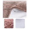 Absorbent Toilet Rug U Shaped Plush Floor Mat Machine Washable Non Slip Contour Bathroom Rug Dry Quickly for Toilet