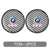 Non-slip Car Water Coaster Cup Carbon Fiber PVC Coaster Mat Accessories For BMW E46 E90 E60 F10 E39 F30 E36 F20 E87 E90 E70 E91 23EG