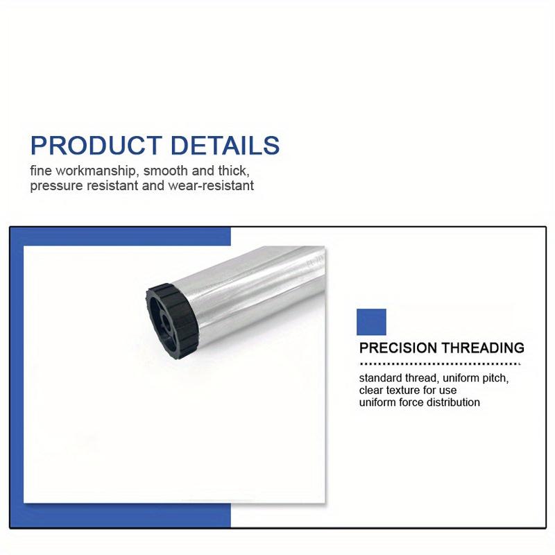 Circular 25mm Pipe End Plastic Insert With Screw & Nuts Furniture Leveling Feet For Cabinet Plastic Head Screw