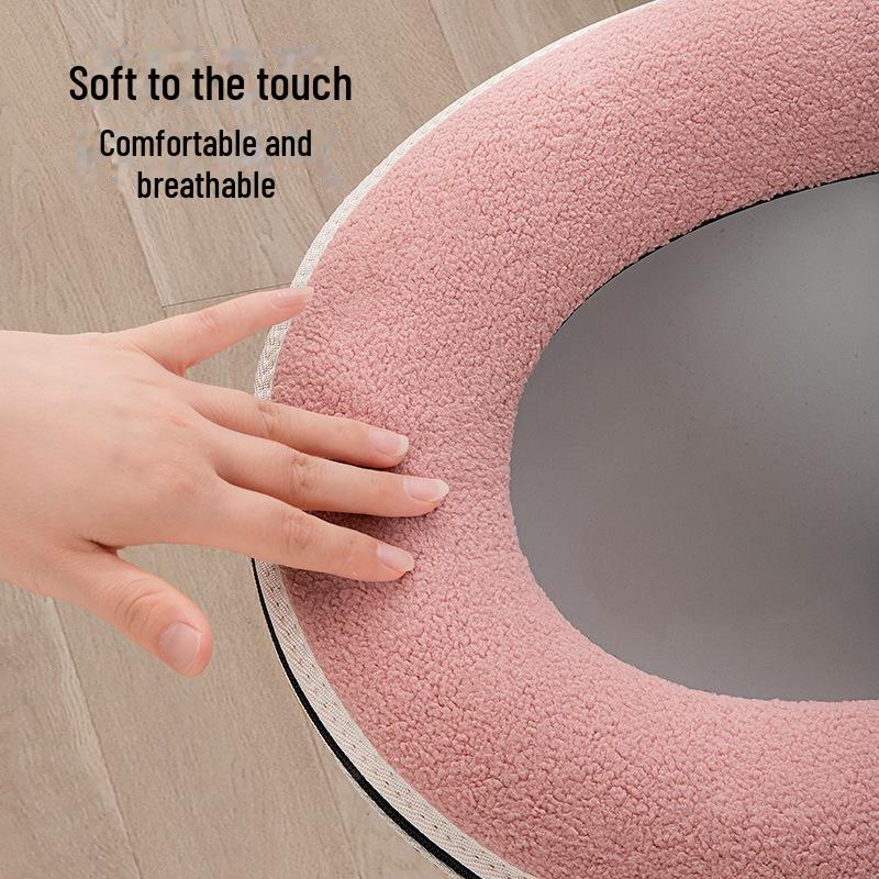 Водонепроницаемый универсальный чехол для унитаза с рисунком - утолщенный, простой, бытовой дизайн