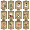 Christmas Decorative Wine Bottle Labels With Vintage Design For Holiday Party Decor