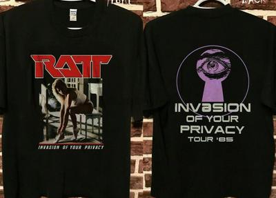 Унисекс Футболка RATT '85 Invasion of Your Privacy Tour