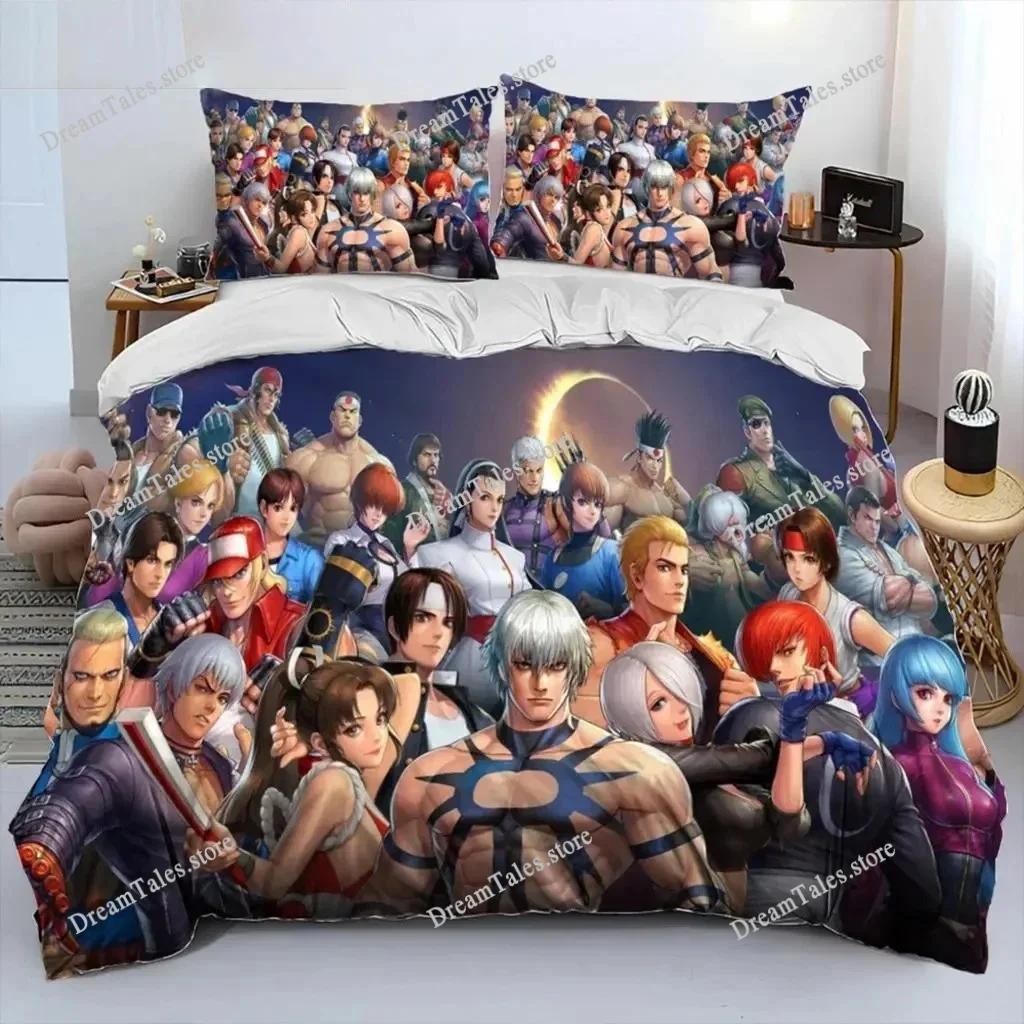 Игровой комплект постельного белья King of Fighters Ретро для Мальчиков Девочек Размер Twin Queen Пододеяльник Наволочка Постель Дети Взрослые Домашний Текстиль
