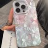 Розовый чехол с цветочным принтом для iPhone 17 16 15 14 13 12 11 Pro Max X XS XR 15 14 Plus 16E 17Air Ударопрочный защитный чехол