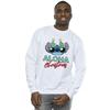 Disney Mens Lilo And Stitch Christmas Tree Shades Sweatshirt