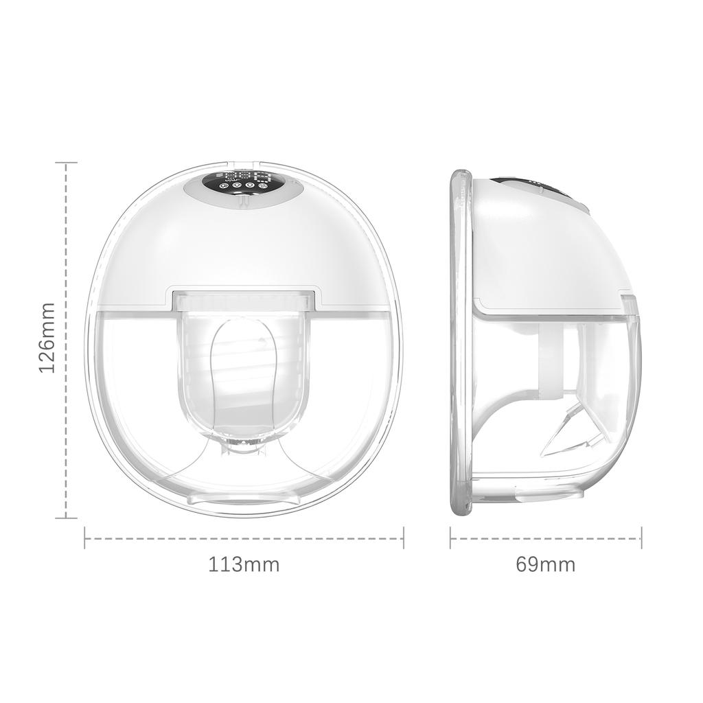 Переносной молокоотсос для грудного вскармливания Портативный электрический молокоотсос Hands Free 4 режима 9 всасывания
