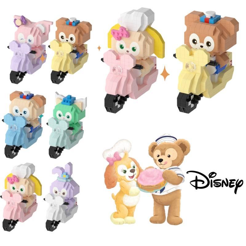 Cartoon Cute Action Figure Series Micro Granule Building Blocks Children's Assembly Puzzle Toy Display Stand