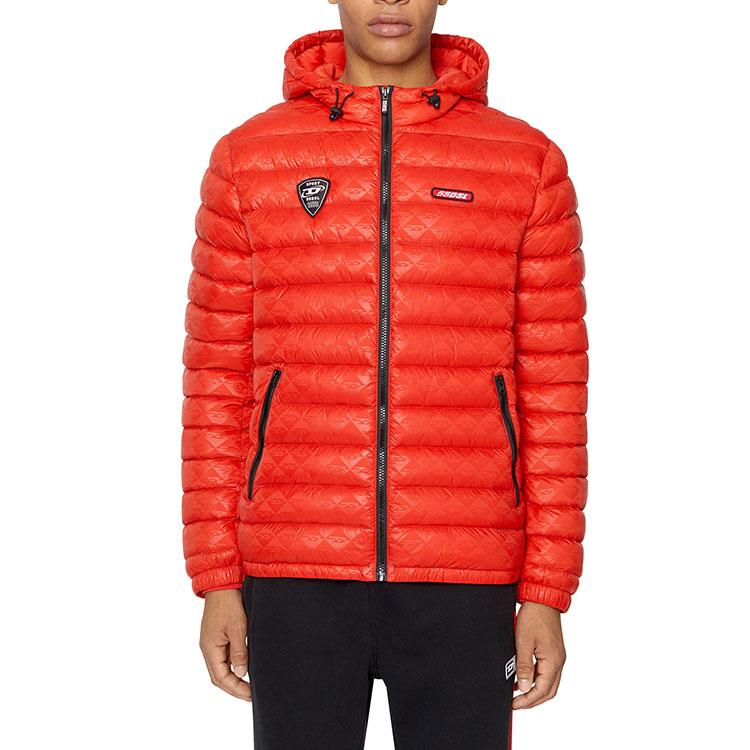 DIESEL Down Jackets Men's Red Hooded Thickened Other A069400CGBL44W