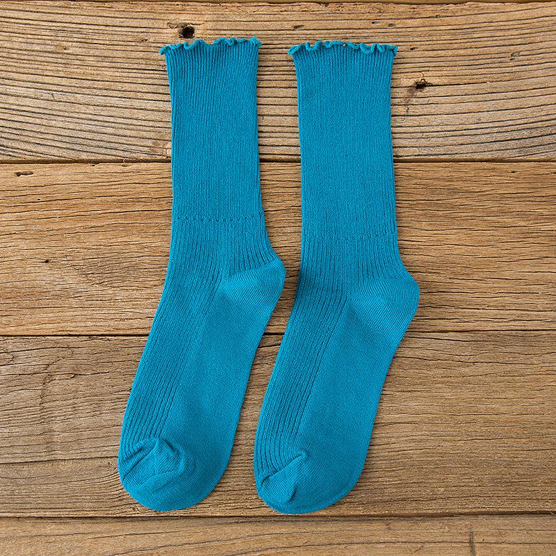 Твердые носки длиной до середины голени, удобные осенние носки длиной до щиколотки, женские носки