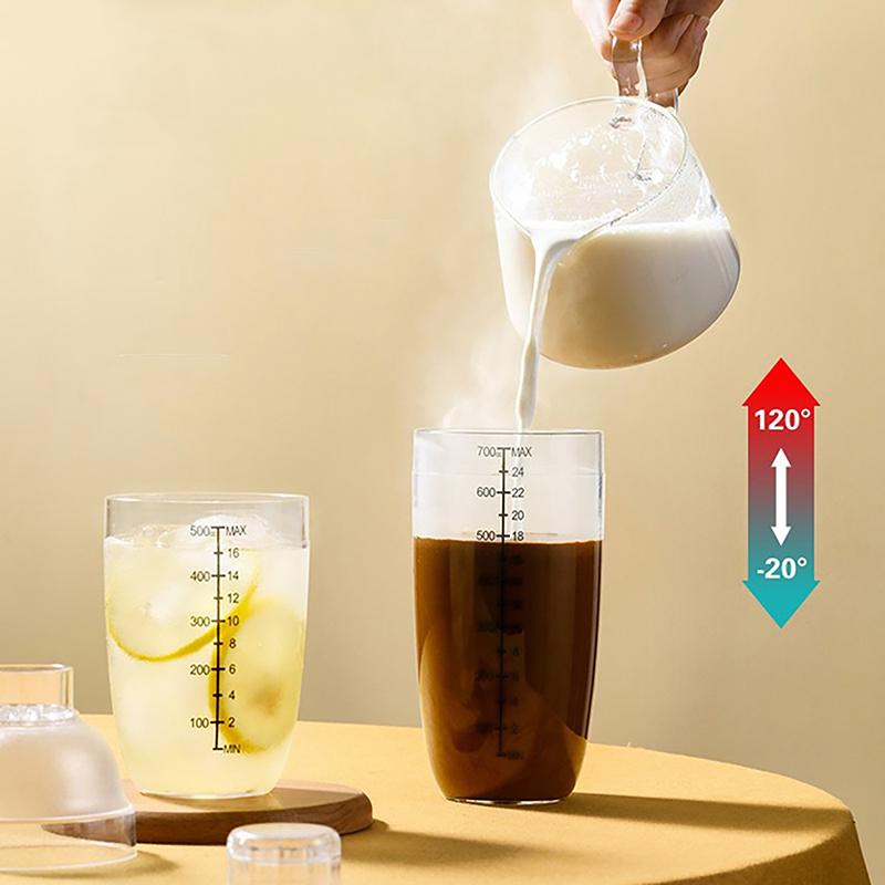 Plastic Cocktail Shaker Hand Shaker Cup With Scales 350Ml/530Ml/700Ml/1000Ml Milk Tea Wine Drink Shaker Mixer Bar Tool