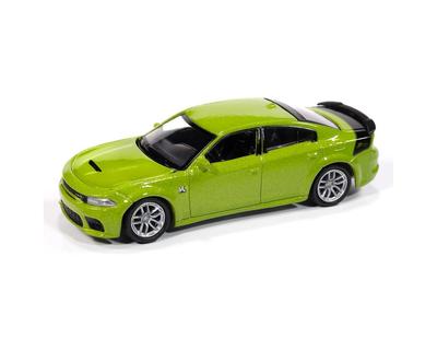 Autoworld 1/64 Dodge Charger Swinger R/T Scar Pack 2023 Зеленый Charger Swinger Sublime Литая модель автомобиля [Параллельный импорт]