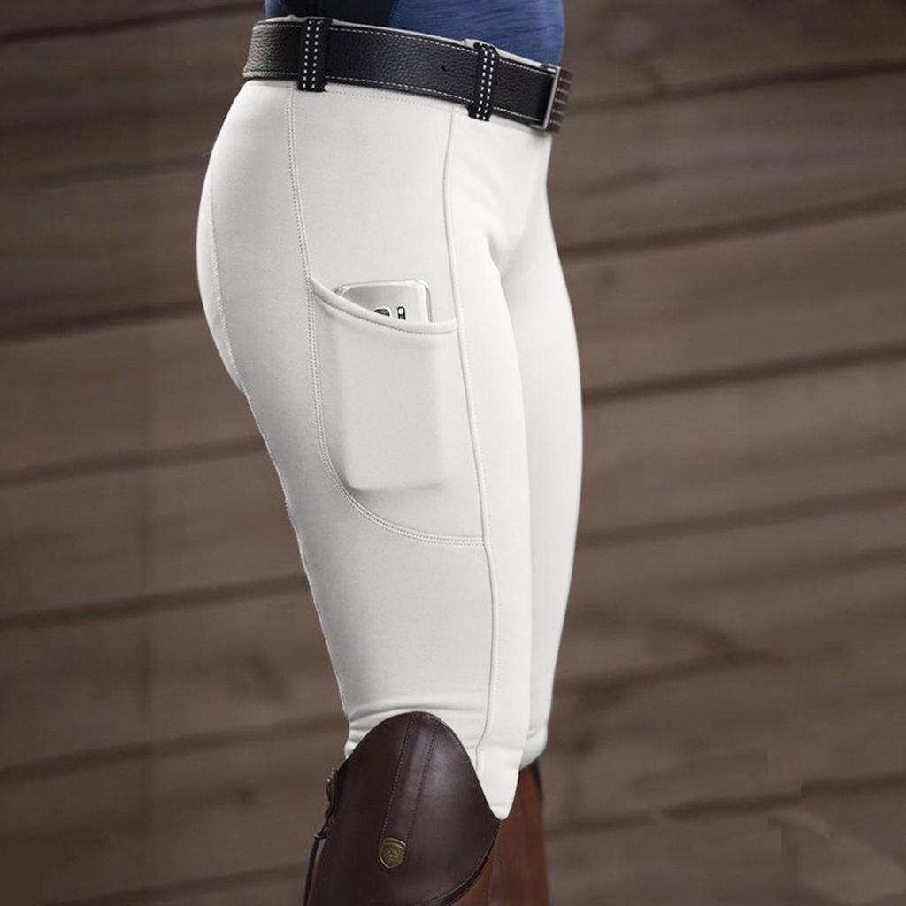 Женские бриджи для верховой езды, спортивные брюки с высокой талией для занятий верховой ездой