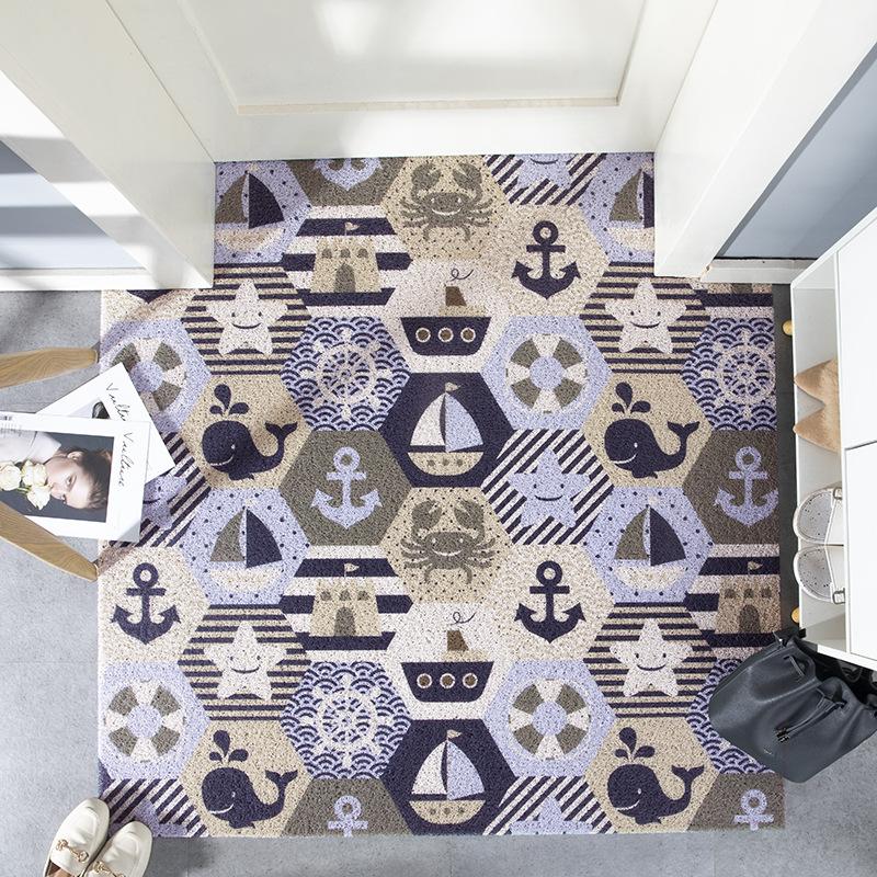 Коврик для двери скандинавская полоса ковер противоскользящий грязеснимающий пылеудаляющий коврик ковер гостиная комната для помещений шелковая петля стриженый домашний напольный придверный коврик