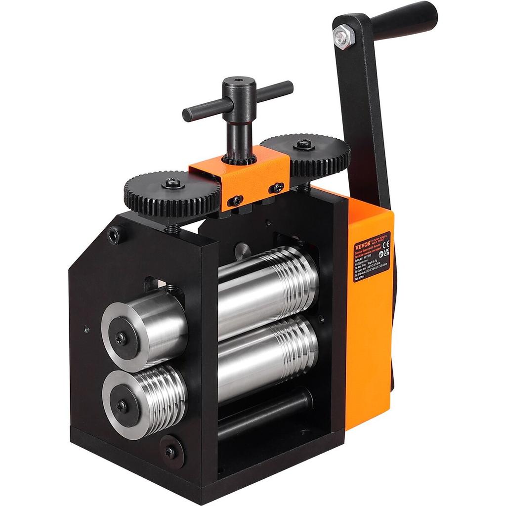 Rolling Mill, 3"/76 mm Jewelry Rolling Mill Machine, 1: 2 Gear Ratio, 3-in-1 Multi-function Rolling Mill, 0.1-7mm Press Thickness for Metal Jewelry