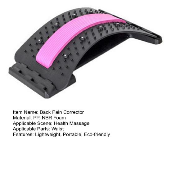Back Stretcher Lightweight Portable Lumbar Traction Device Eco-friendly Back Pain Corrector for Pain Relief
