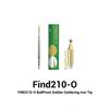 2UUL FIND C210 O BallPoint Head Gold-Plated Soldering Iron Tips 018 020 002 Welding Set For Electronic Phones BGA CPU Repair Kit