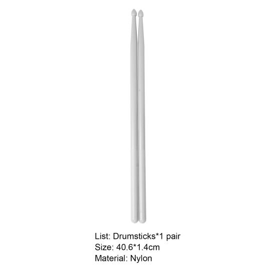 1 пара барабанных палочек привлекательный светящийся в темноте аксессуар нейлоновые джазовые барабанные палочки