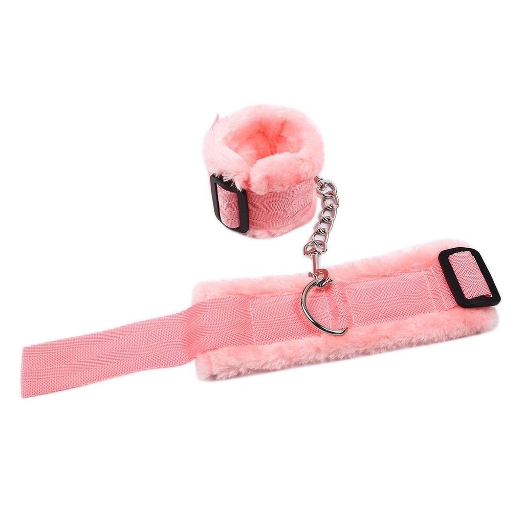 Bondage Adult Sex Toys Nylon Plush Handcuffs And Ankle cuffs Chain Thickened Comfort BDSM For Couples Bondage Restraint Set Toy