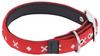 Petio Collar Basic Plus Cross Diamond Color Red for Medium Dogs Size M