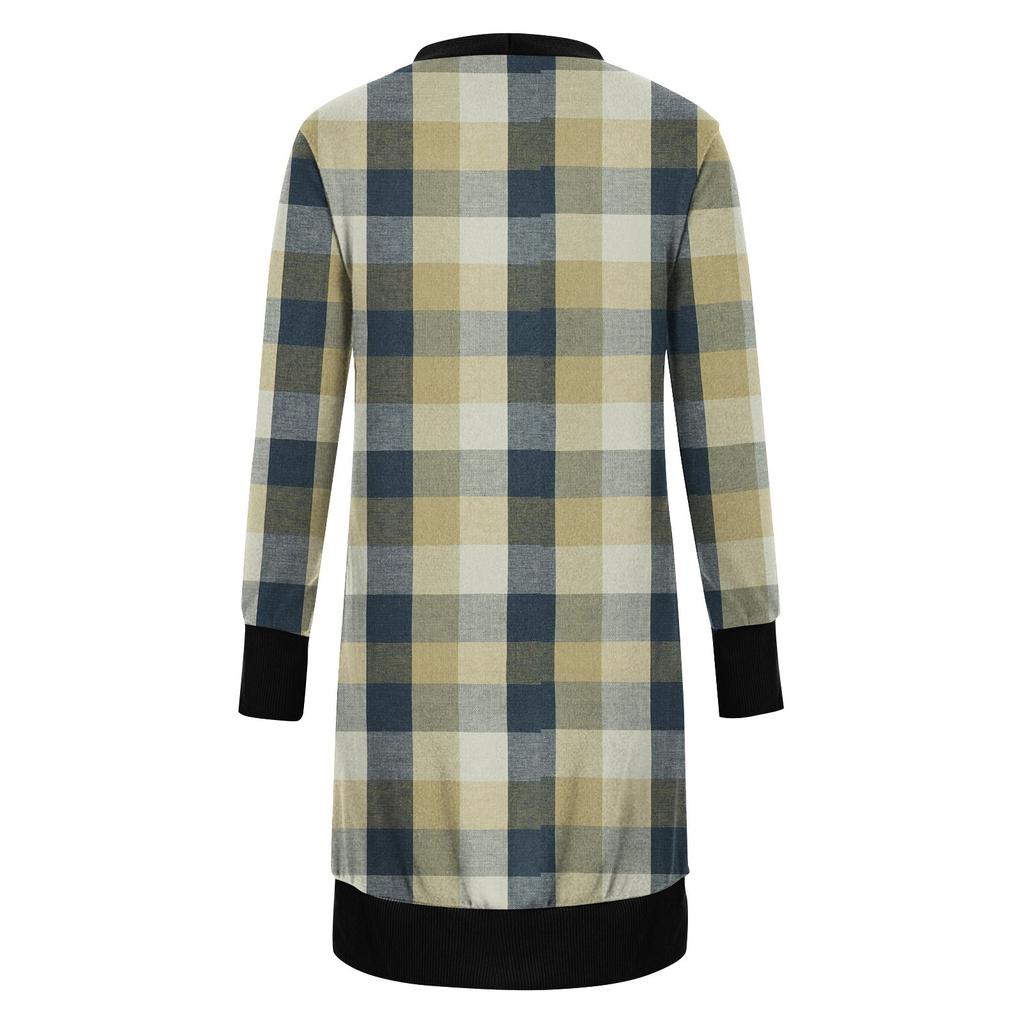 Женский рождественский кардиган с длинным рукавом и принтом, легкое пальто