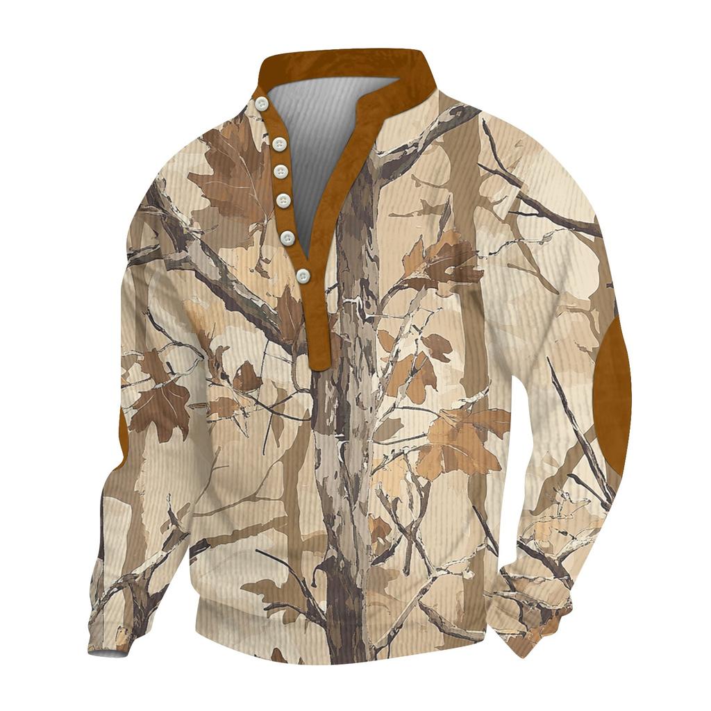 Мужской вельветовый кардиган с длинным рукавом и шестью пуговицами, модная толстовка с капюшоном на пуговицах