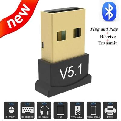 2 в 1 USB Bluetooth 5.1 адаптер передатчик приемник Bluetooth 5.0 аудио USB адаптер для компьютера ПК ноутбук беспроводной динамик