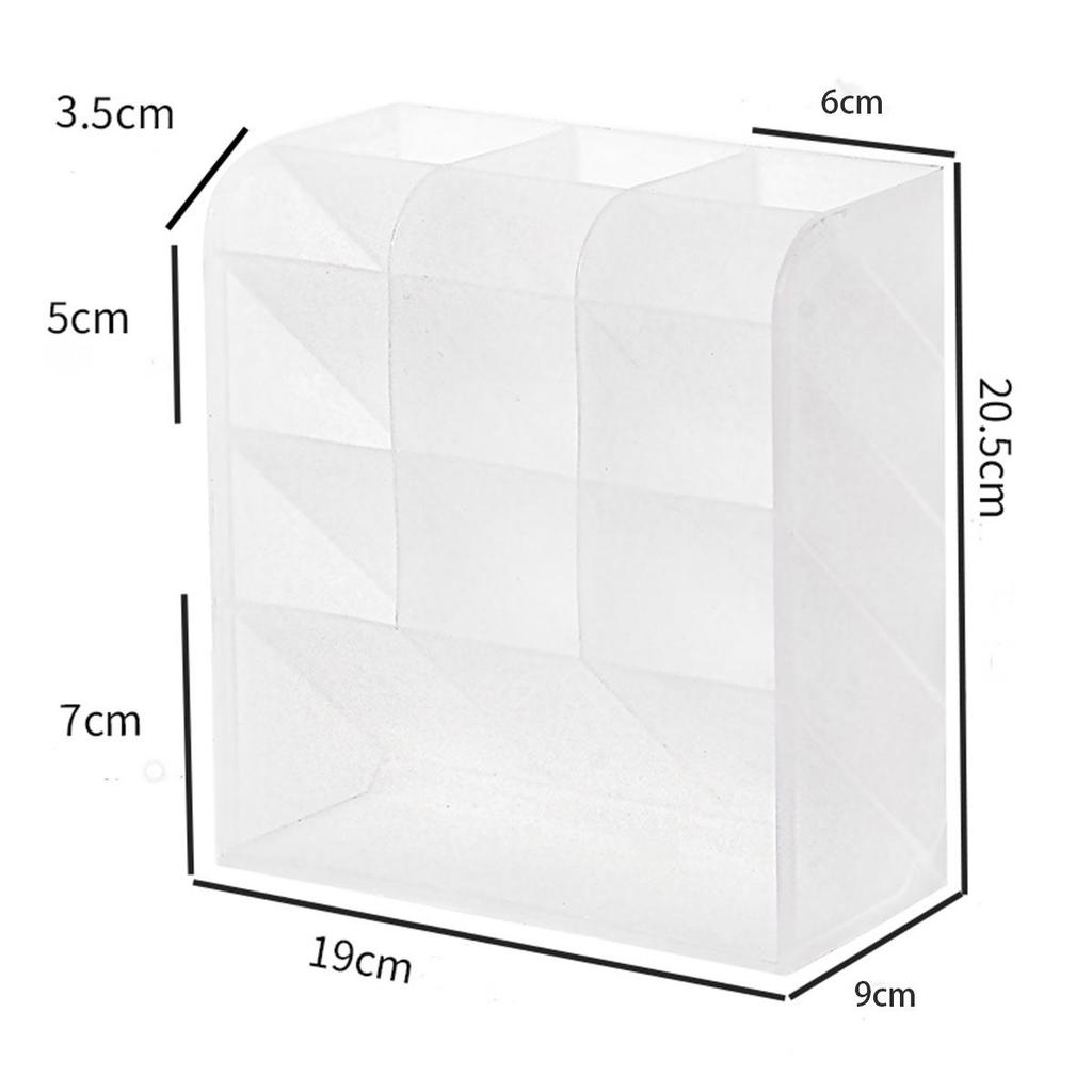 Minimalist Slanted Art Marker & Brush Holder - Large Capacity Stationery Storage