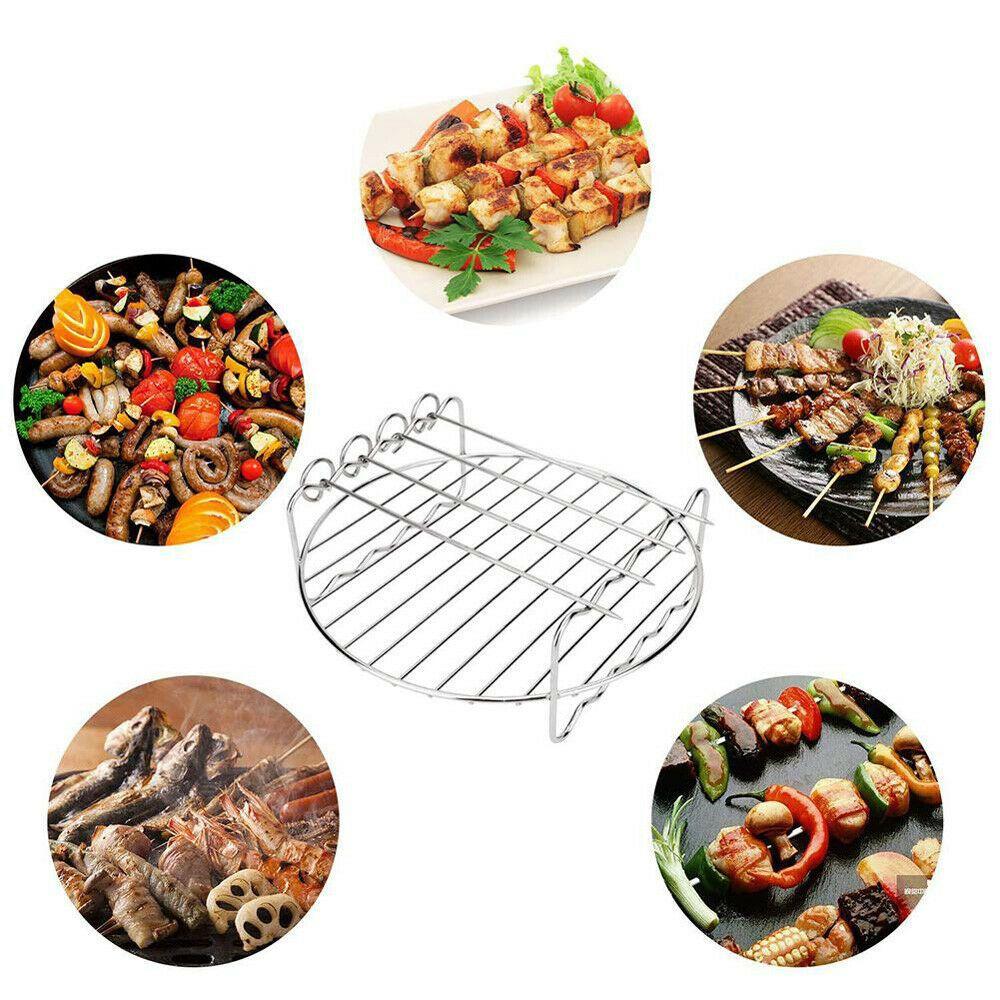 Durable Stainless Steel Air Fryer Accessories Air Fryer Rack Baking Dishes Tray Rack Grill Rack