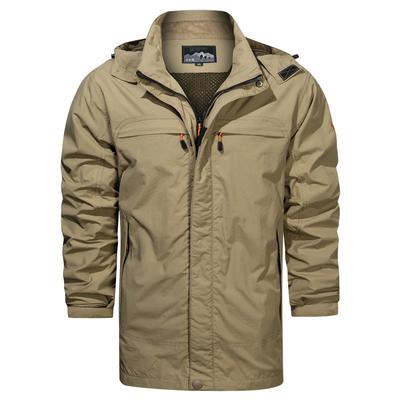 Зимняя куртка средней и длинной длины, мужская термокуртка с капюшоном, однотонная повседневная куртка