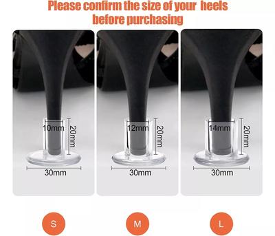 30 пар протекторов для каблуков для травы - 3 размера Протекторы для высоких каблуков Прозрачные стопоры для каблуков Стопоры для каблуков для травы Трава и неровный пол