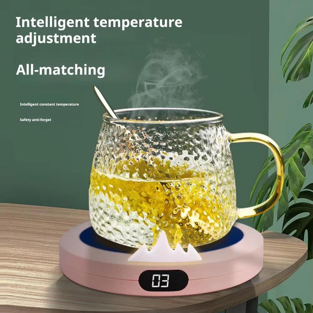 Coffee Mug Warmer with 3 Temperature Settings Constant Heating Coaster Waterproof Auto Shut Off Electric Coffee Cup Warmer