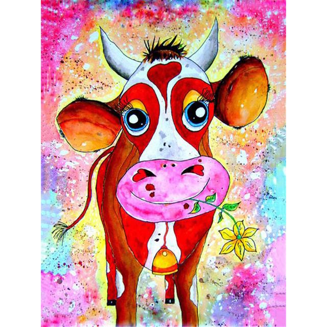 5D Алмазная вышивка Распродажа Корова Вышивка крестиком Алмазная картина Животные Квадратная полная дрель Рукоделие Украшение дома