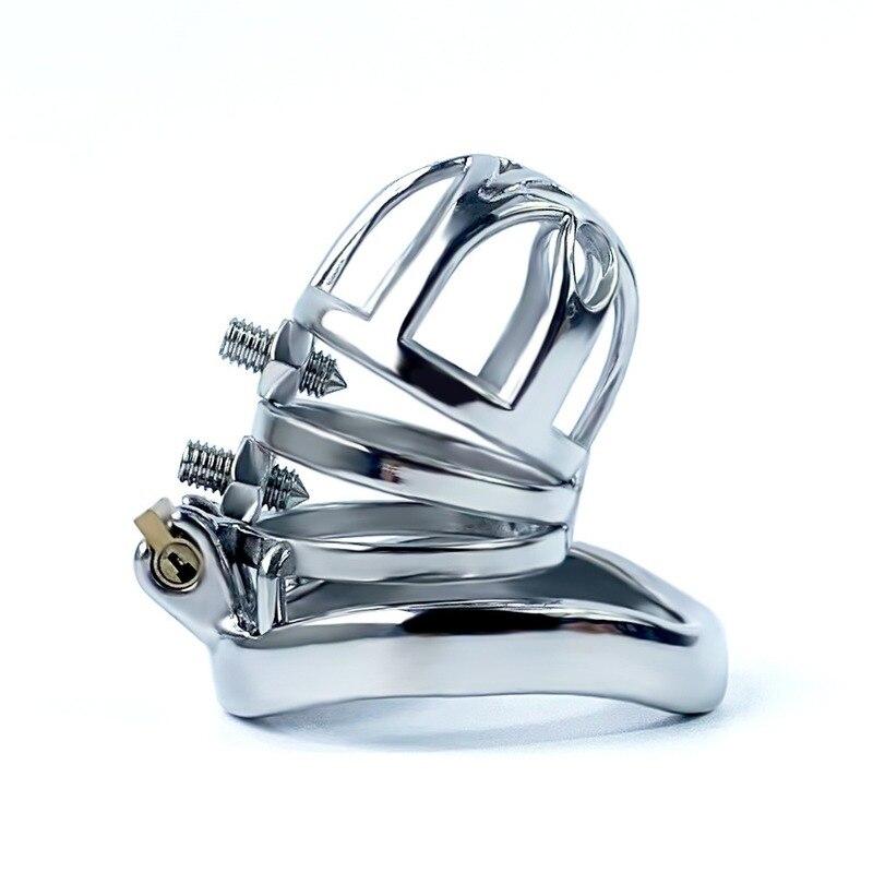 BDSM Stainless Steel Penis Cage Chastity Cage Cock Ring Adult Sex Toys for Men  Slave Cuckold Torture Estim Ball Stretcher