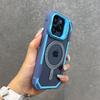 Luxury Contrast Color Armour Magnetic Phone Case For 17 16 15 14 13 12 Pro Max 11 Folding Lens Holder For Magsafe Cover