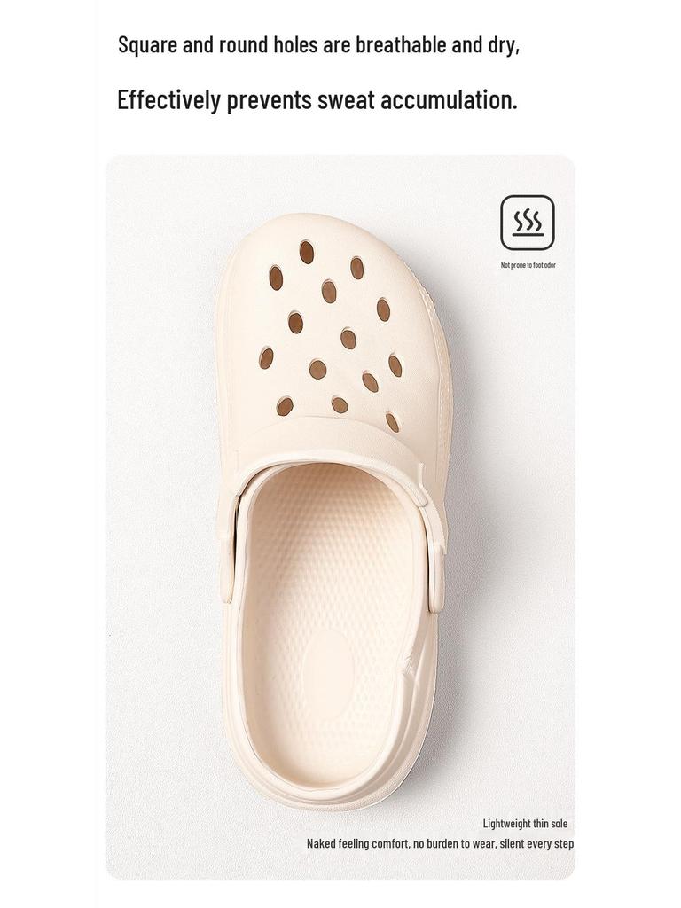 Women's Closed-Toe Sandals 2025: Summer Thick Sole Step-On Comfort