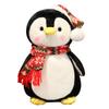 Christmas Gift Cute Penguin Doll Plush Toy Santa Hat Penguin Doll Ornament Sleeping Pillow
