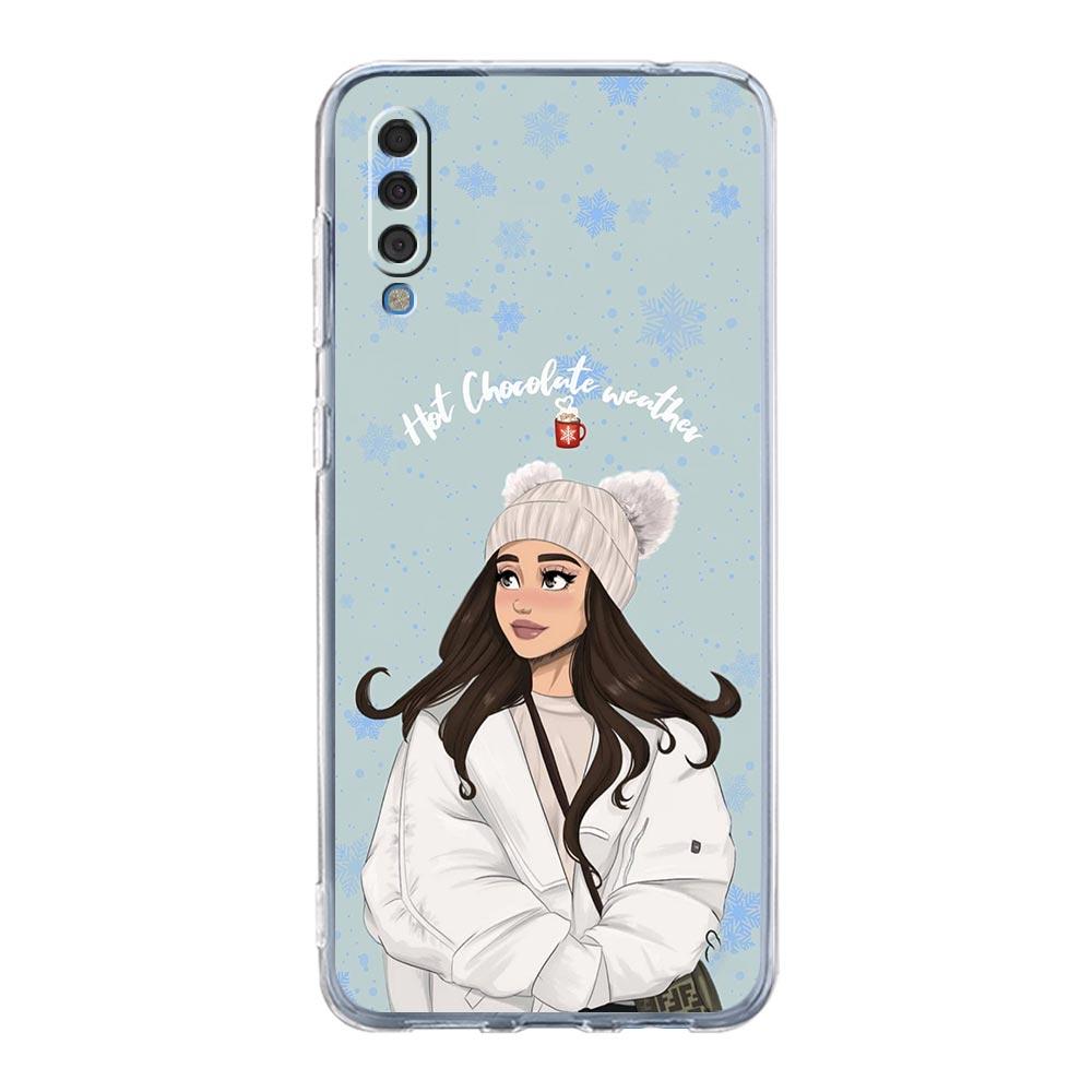Чехол для телефона Samsung A14 A50 A70 A30 A40 A20E A10 A10S A20S A02S A04S A12 A22 A32 A34 A42 A52 5G A54 Рождественское искусство Девушки Чехол