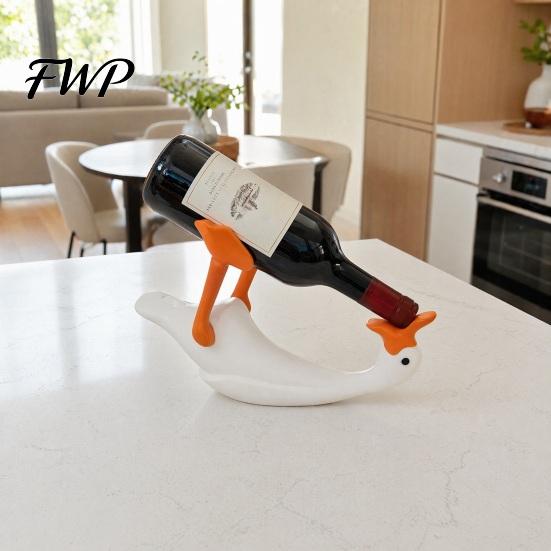 Goose Wine Holder Bottle Holder, 3D Printed Rack, Countertop Display Stand for Home Office Bars, Decorative Gift Lovers Practical