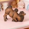 Модель Верблюда Симуляция Коленопреклоненный Двугорбый Верблюд Фигурка Реалистичное Миниатюрное Животное Коллекционная Игрушка Настольное Украшение