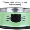 Stainless Steel Pet Bowl Non-Skid Shallow Kitten Feeding Station Easy-Wash Smooth Stainless Steel Cups Daily Home for Small Pets