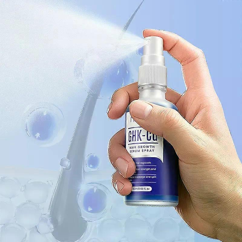 GHK-Cu Copper Peptide Hair & Scalp Serum - Copper Peptide Hair Growth Serum Spray for Hair Softness & Shine - Dry Scalp Moisturizer Spray, Fast-Absorb