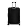 coral high Diamond ABS Black Large Size Suitcase 16603