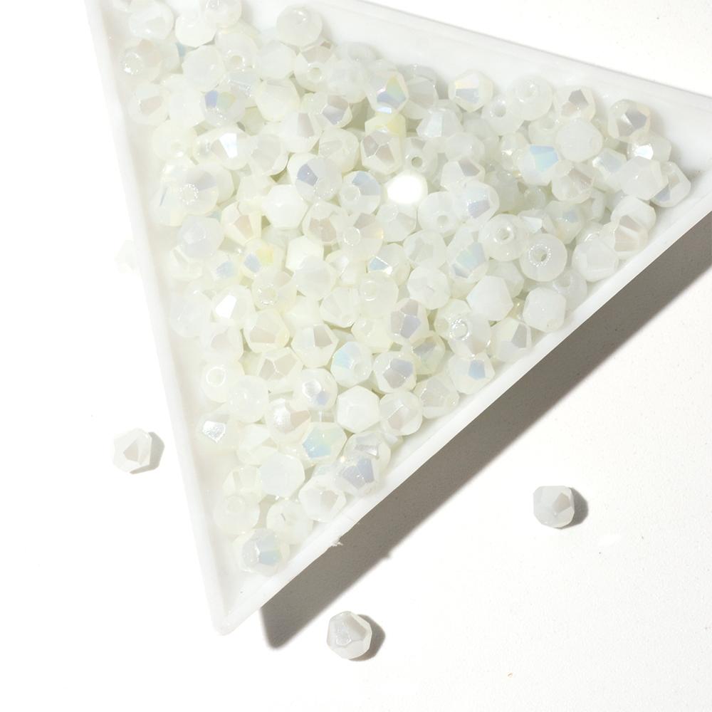 4mm AB Color Plating Bicone Shape Austrian Crystals Beads Spacer Loose Beads for DIY Jewelry Bracelet Necklace Making